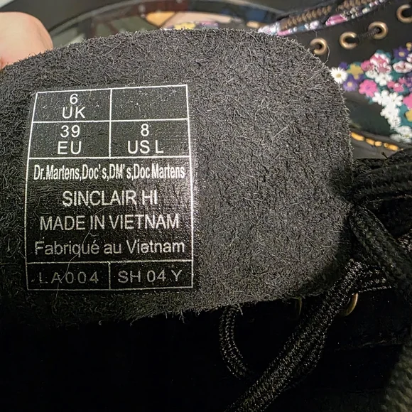 Floral Combat Boots - Picture 4 of 5